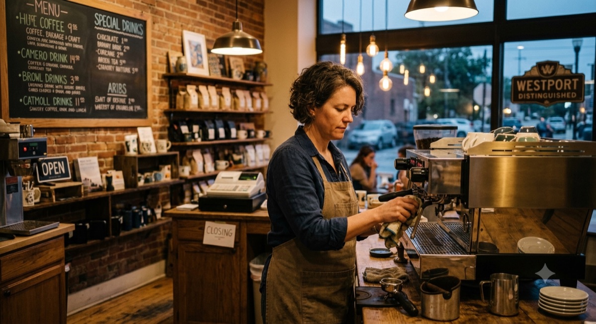 Closing out the register · Westport